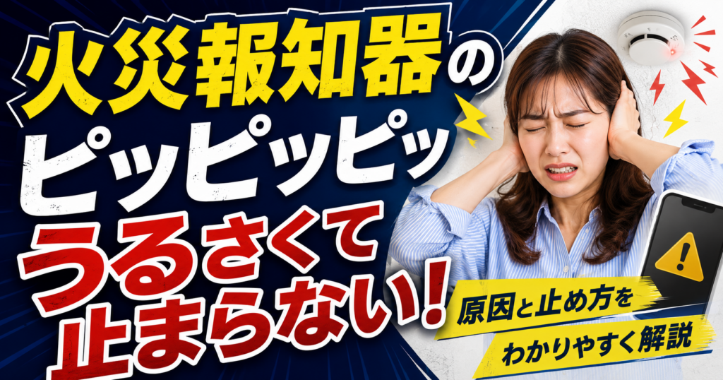 夜中に突然の爆音！近所迷惑を防ぐ「火災報知器の止め方」と、今すぐ確認すべき誤作動の盲点