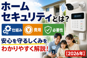 ホームセキュリティとは？仕組み・費用・必要性をわかりやすく解説【2026年】