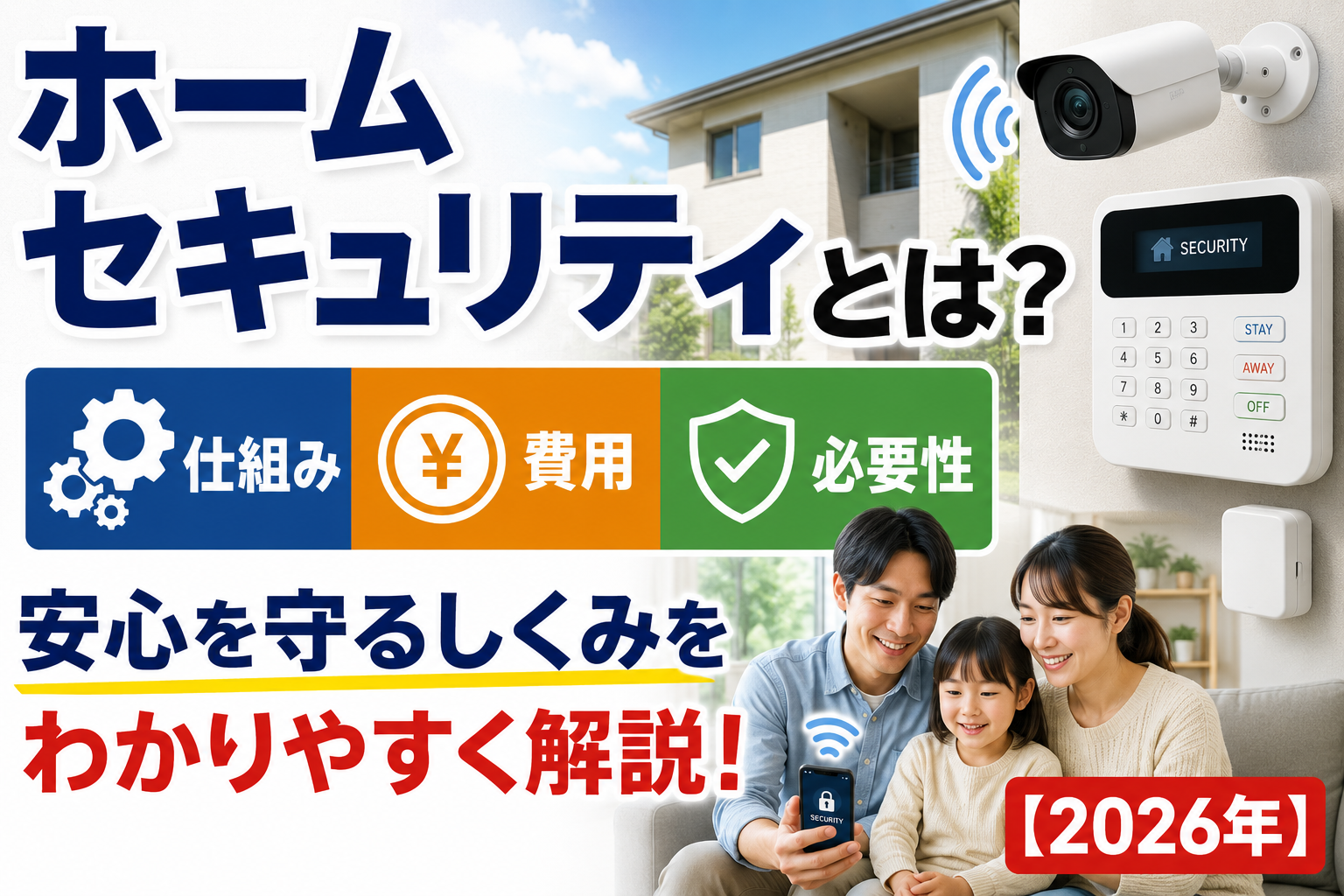 ホームセキュリティとは？仕組み・費用・必要性をわかりやすく解説【2026年】