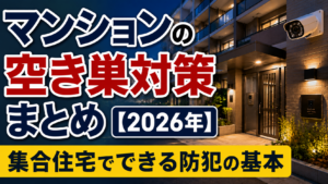 マンションの空き巣対策まとめ【2026年】集合住宅でできる防犯の基本