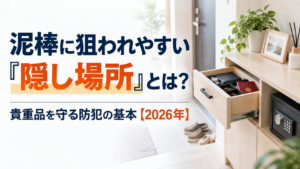 泥棒に狙われやすい「隠し場所」とは?貴重品を守る防犯の基本【2026年】