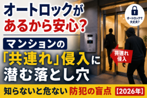 オートロックがあるから安心?マンションの「共連れ」侵入に潜む落とし穴【2026年】