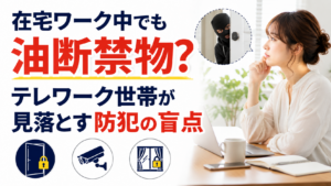 在宅ワーク中でも油断禁物?テレワーク世帯が見落とす防犯の盲点【2026年】
